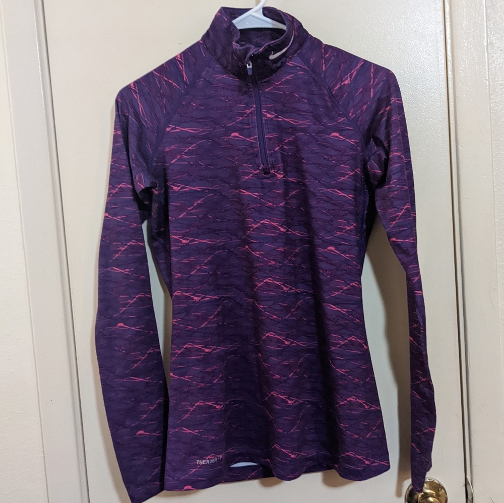 Nike Long Sleeve Moisture Wicking Half Zip Shirt